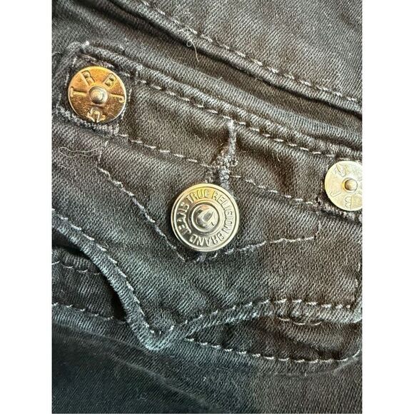 True Religion Jeans Section Misty Slim Fit Black Jeans Size 28 - Picture 9 of 16